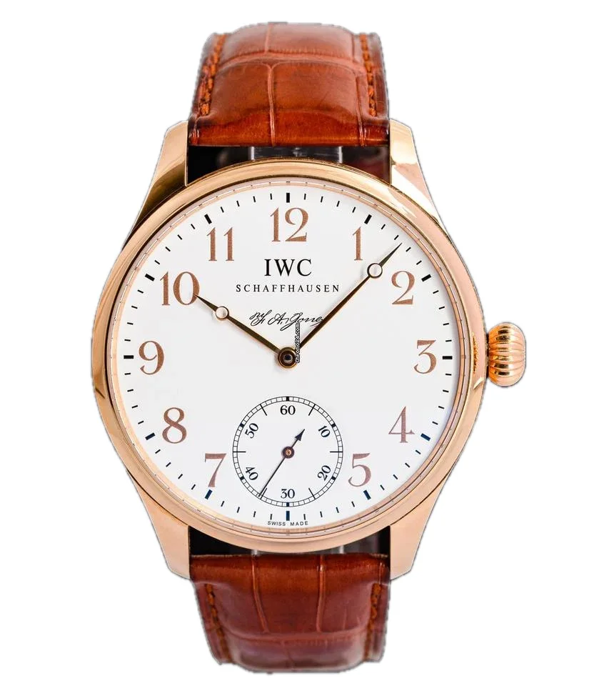 IWC Portuguese Hand-Wound F.a. Jones Portuguese Rose Gold